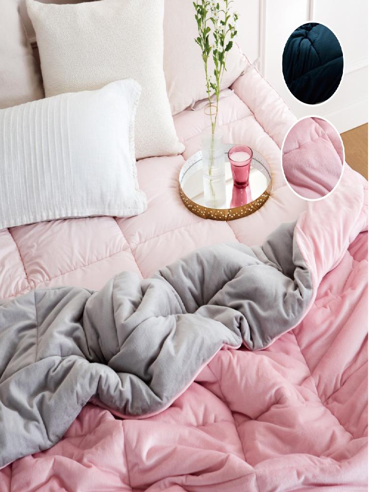 극세사 차렵이불 써봤는데... 이건 진짜 꿀잠이네 😴